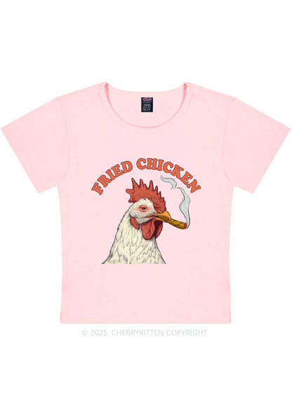 Fried Chicken Y2K Baby Tee Cherrykitten