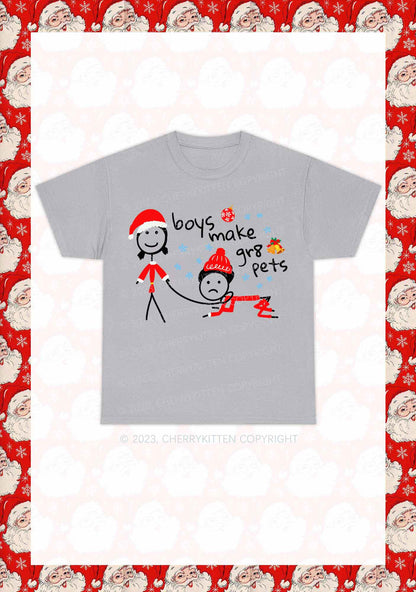 Boys Make Gr8 Pets Christmas Y2K Chunky Shirt Cherrykitten