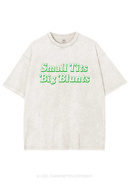 Small Txts Big Blunts Y2K Shirts Washed Tee Cherrykitten