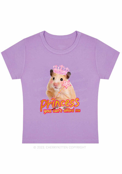 Curvy Princess You Can't Afford Me Y2K Baby Tee Cherrykitten