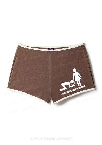 I Love D Women Y2K Booty Shorts Cherrykitten
