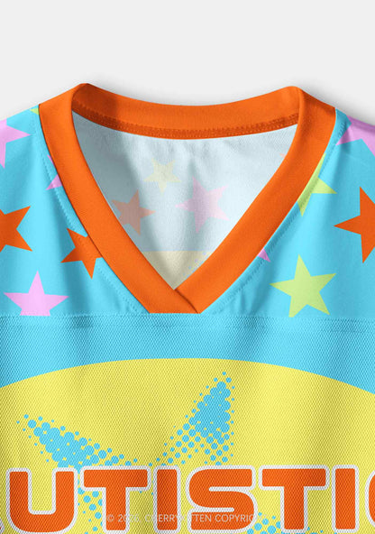 Autistic Cxxt Stars Y2K Crop Sport Jersey Shirts Cherrykitten