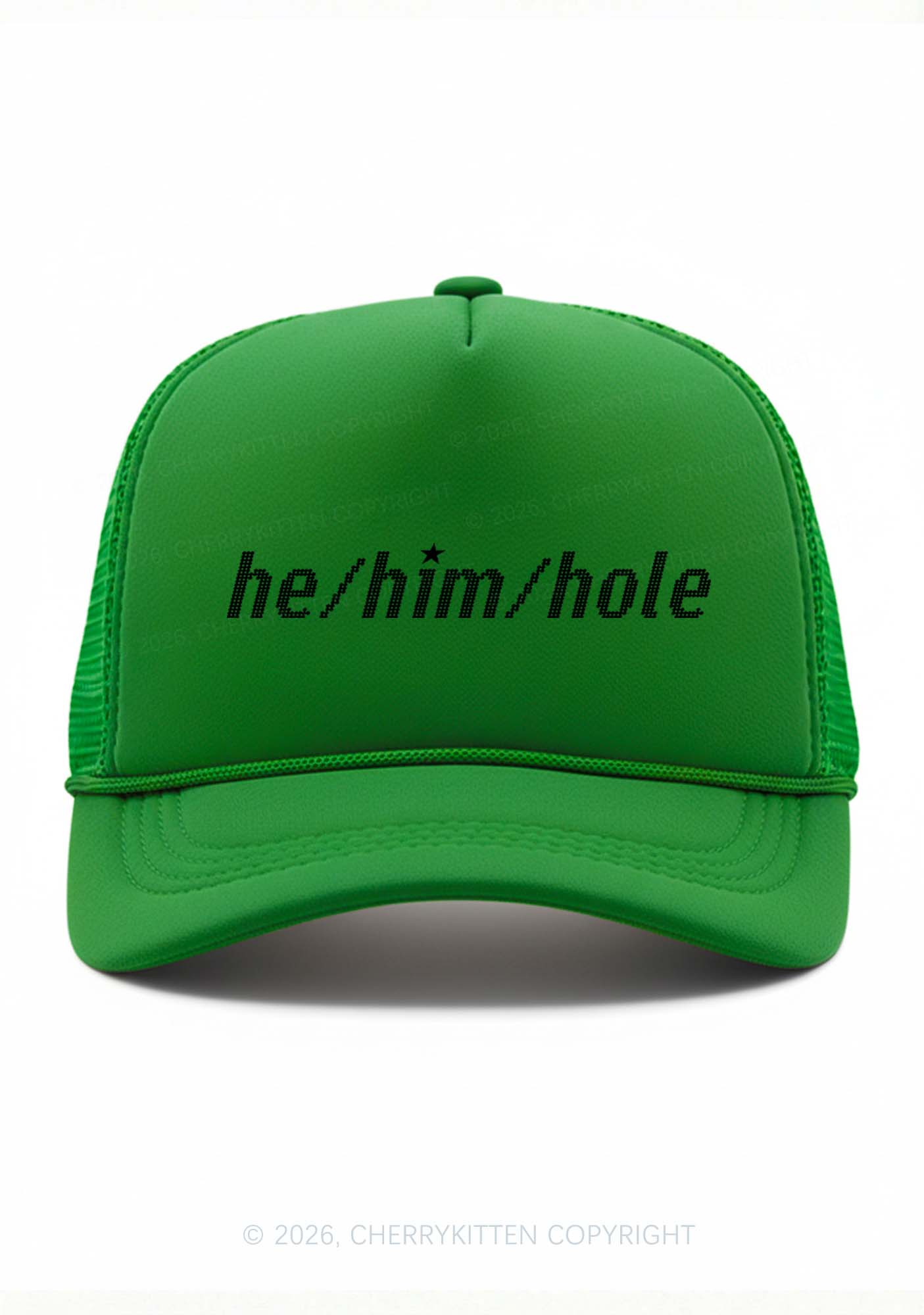 He Him Hole Pride Y2K Trucker Hat Cherrykitten