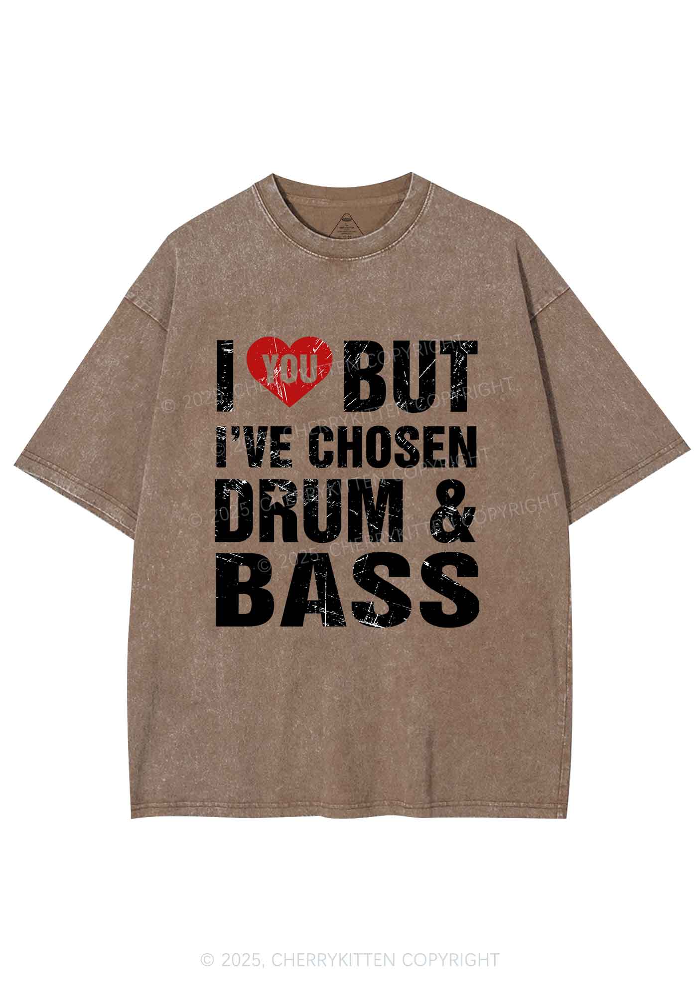 Chosen Drum And Bass Y2K Shirts Washed Tee Cherrykitten