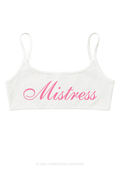 Mistress Y2K Super Crop Cami Cherrykitten