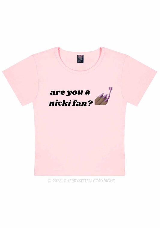 Are You Nicki Fan Y2K Baby Tee Cherrykitten