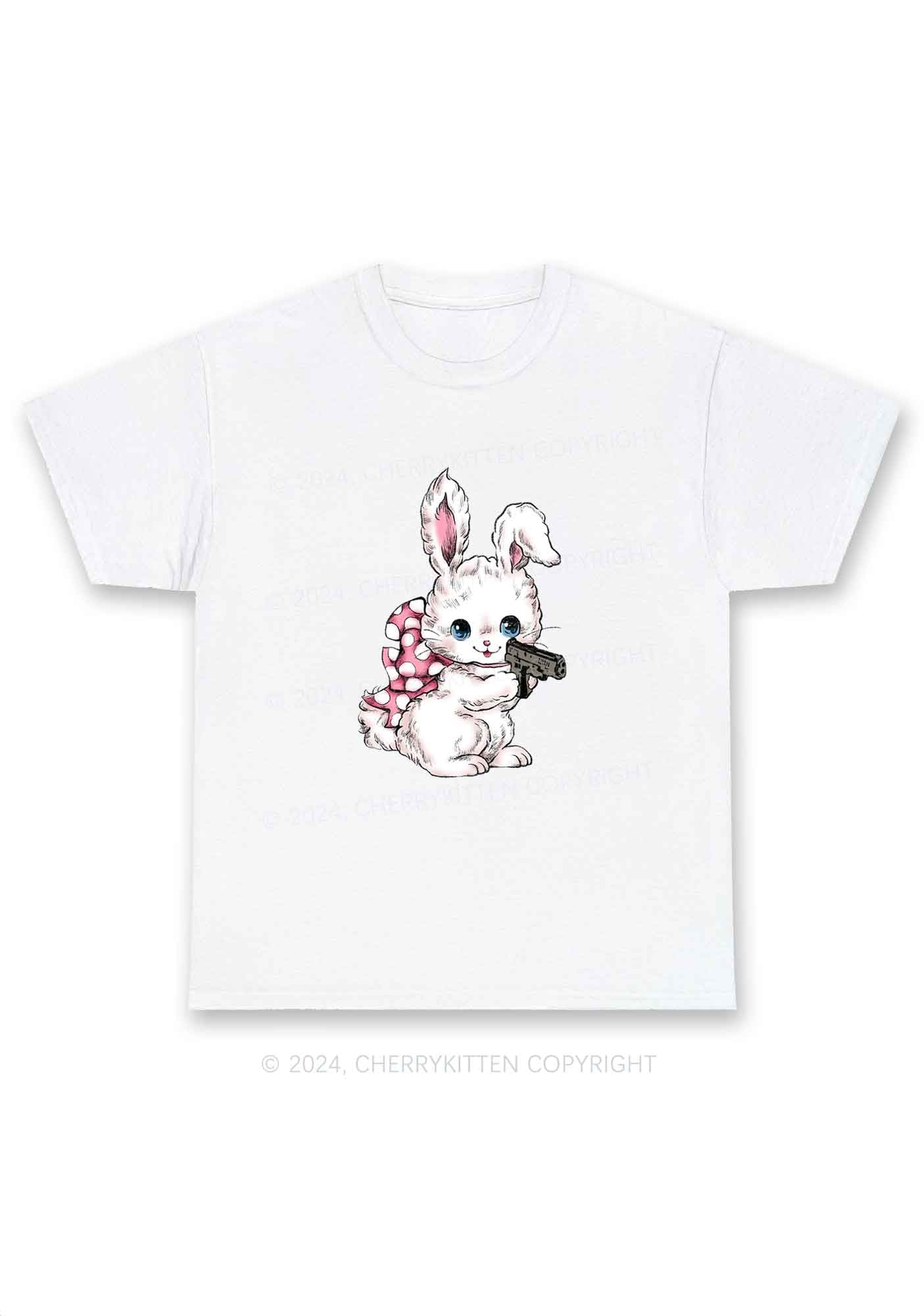 Bunny Shooting Y2K Chunky Shirt Cherrykitten
