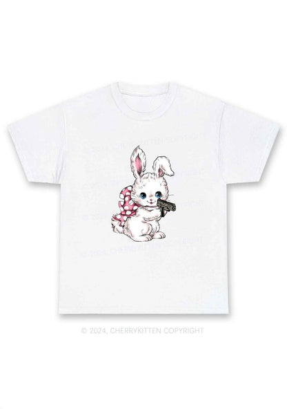 Bunny Shooting Y2K Chunky Shirt Cherrykitten