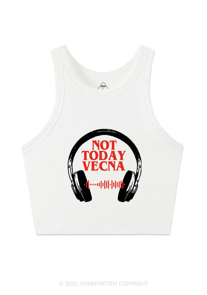 Custom Spotify Code Not Today Y2K Crop Tank Top Cherrykitten