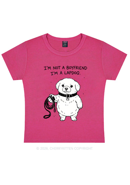 Im A Lapdog Y2K Baby Tee Cherrykitten