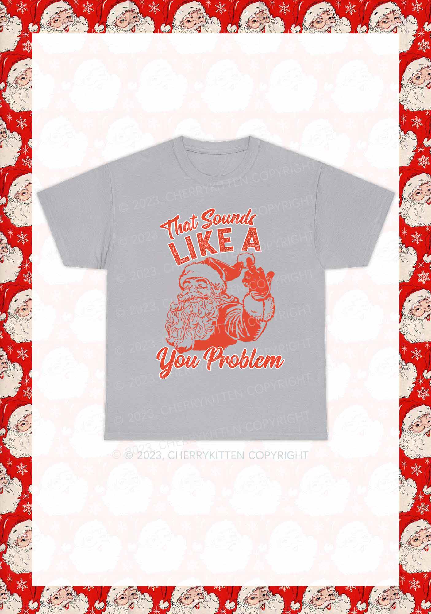 You Problem Christmas Y2K Chunky Shirt Cherrykitten