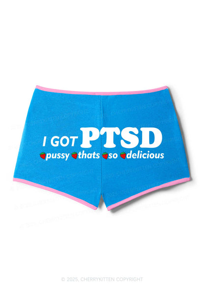 I Got Delicious PTSD Y2K Booty Shorts Cherrykitten
