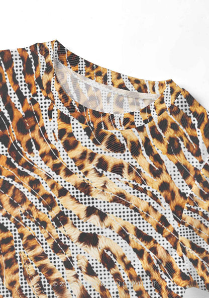 Wild Dots Y2K Mesh Crop Top Cherrykitten