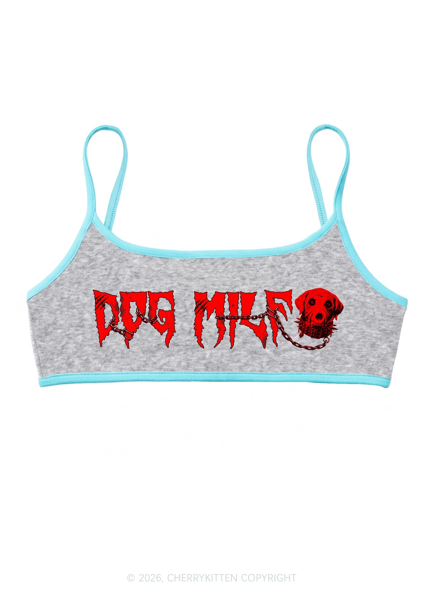 Halloween Bloody Chain Dog Mxxf Y2K Super Crop Cami Cherrykitten