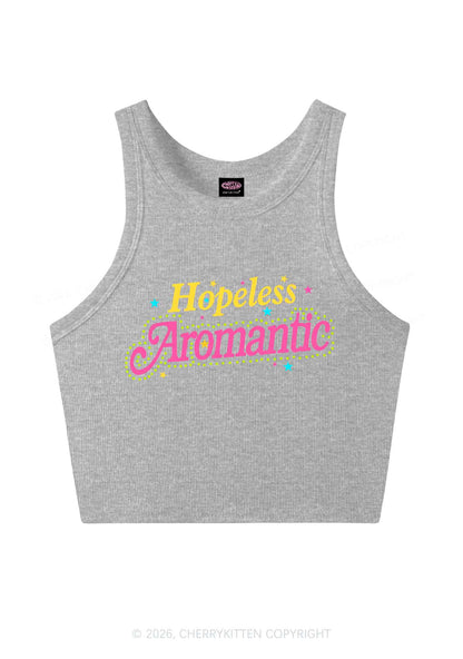 Hopeless Aromantic Pride Y2K Crop Tank Top Cherrykitten