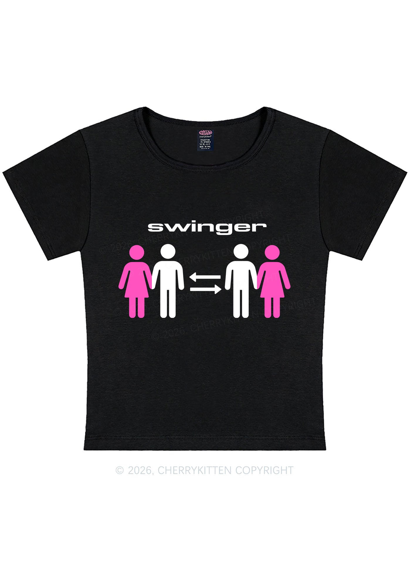 Swinger Partners Y2K Baby Tee Cherrykitten