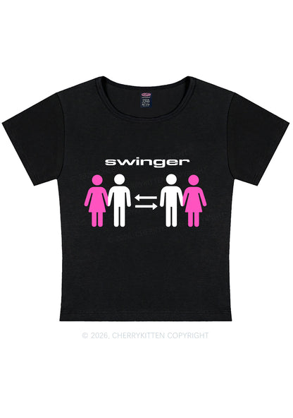 Swinger Partners Y2K Baby Tee Cherrykitten