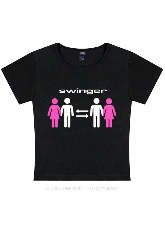 Swinger Partners Y2K Baby Tee Cherrykitten