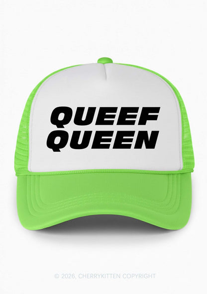 Queef Queen Y2K Colorblock Trucker Hat Cherrykitten