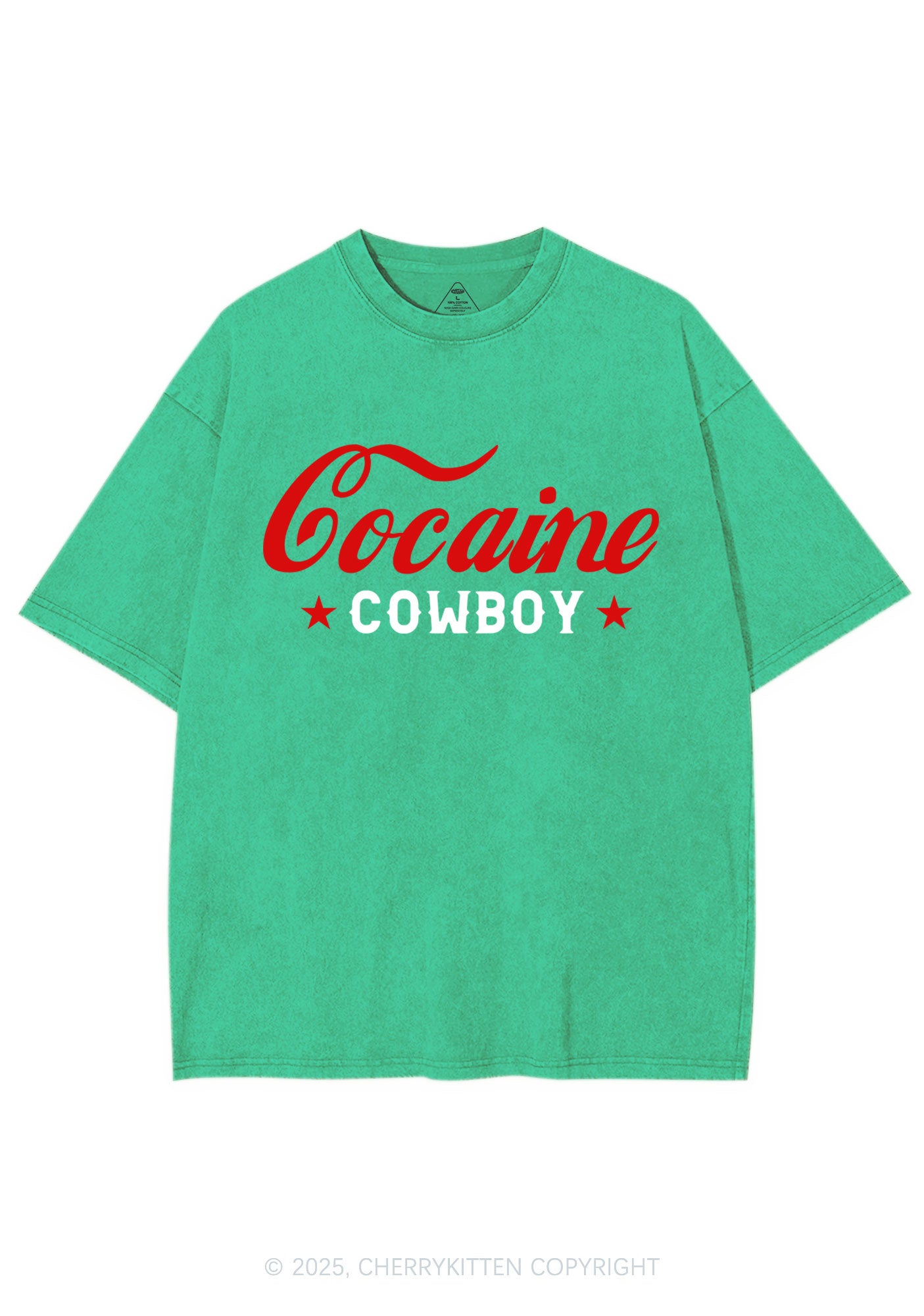 Cola Cowboy Y2K Shirts Washed Tee Cherrykitten