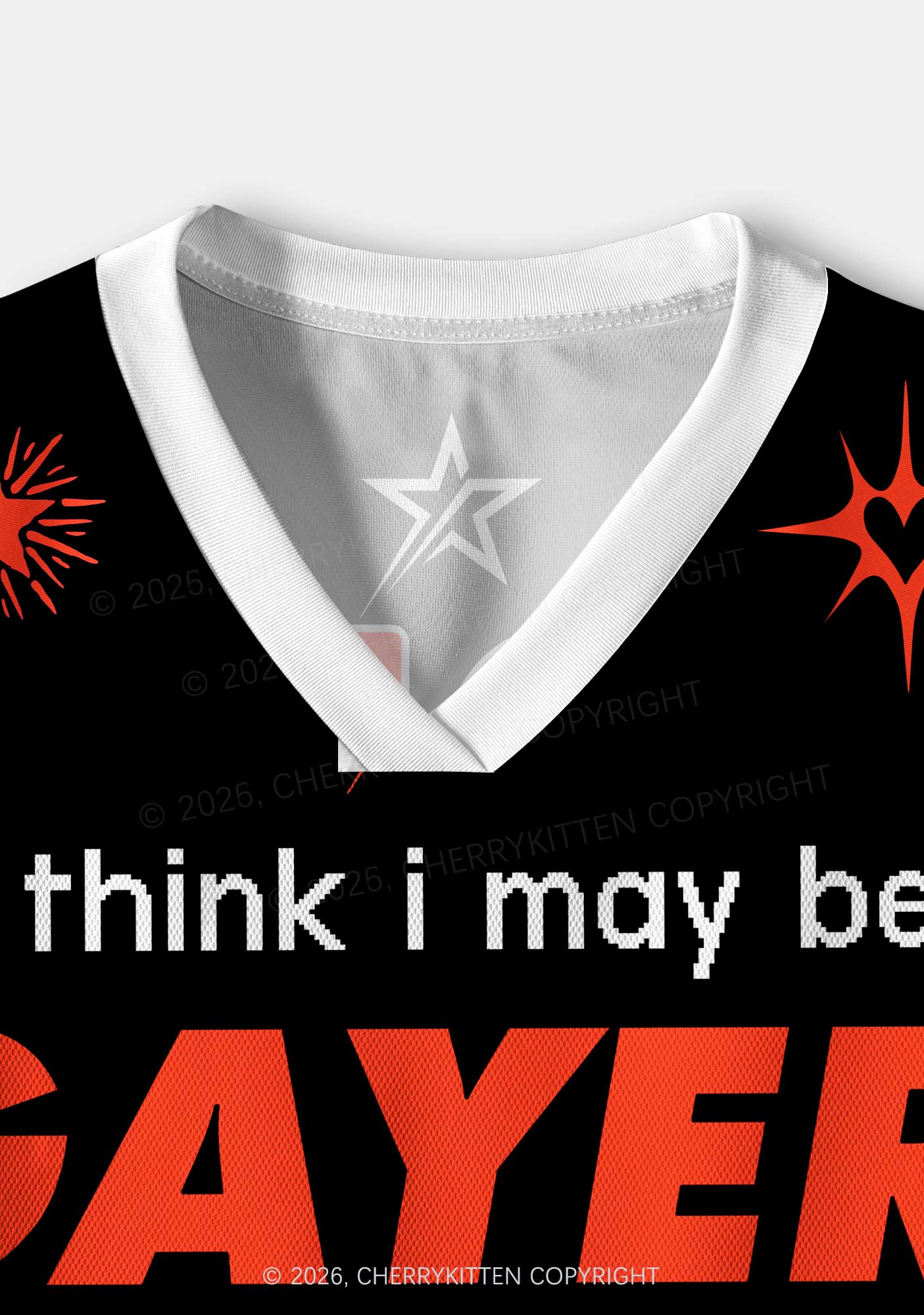 I May Be Gayer Pride Y2K Crop Sport Jersey Shirts Cherrykitten