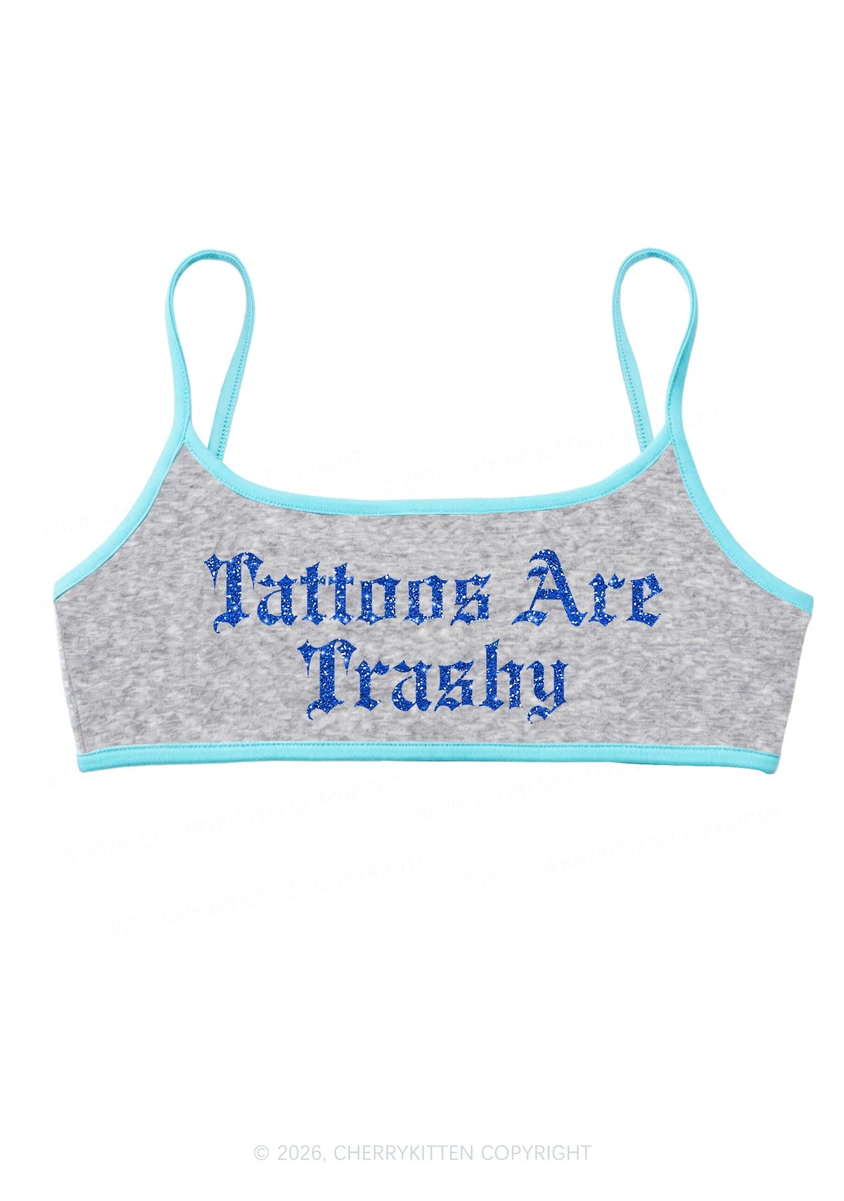 Glitter Tattoos Are Trashy Y2K Super Crop Cami Cherrykitten