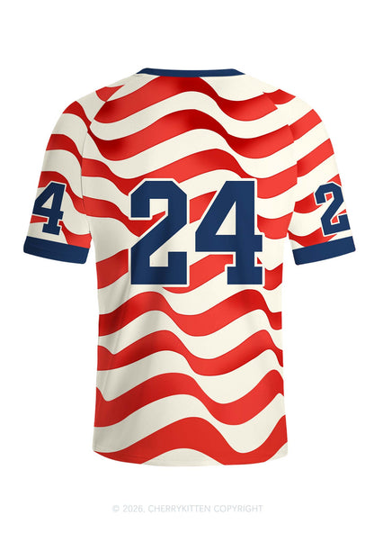 I Love S Boys Y2K Football Jersey Shirts Cherrykitten