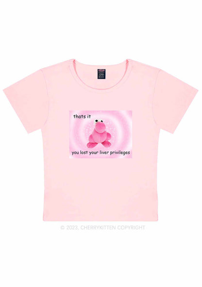 Lost Your Liver Privileges Y2K Baby Tee Cherrykitten
