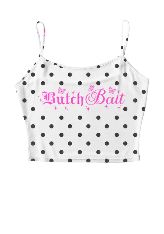 Butch Bait White Dots Pride Y2K Mesh Cami Tank Cherrykitten