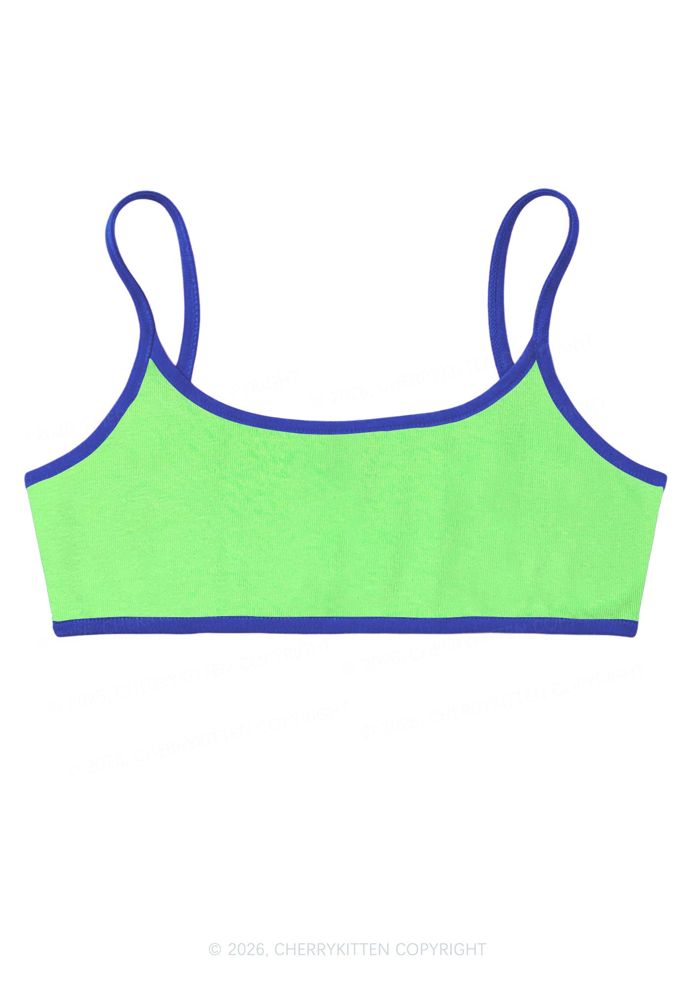 Plain Y2K Super Crop Cami Cherrykitten