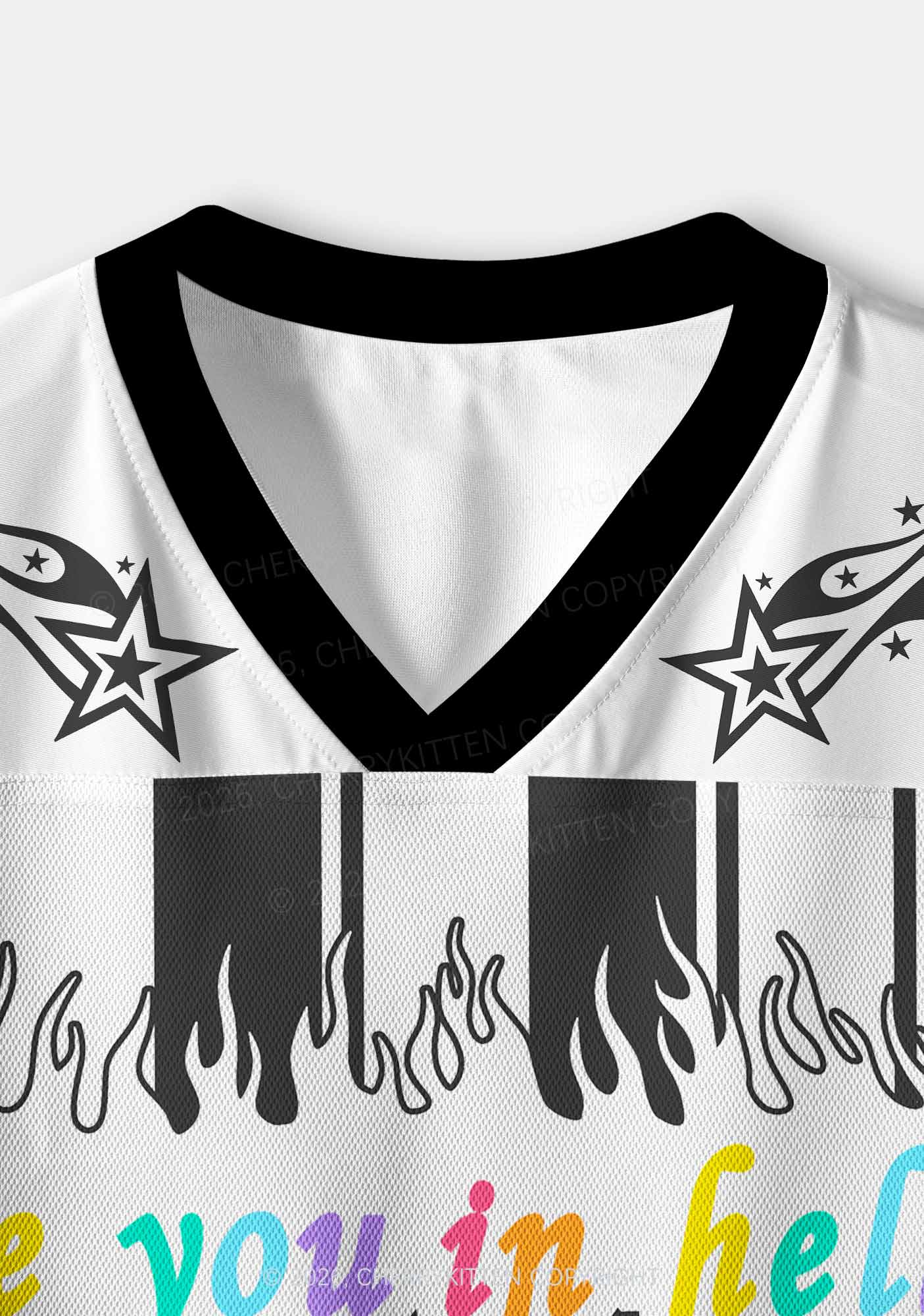 See You In Hell Pride Y2K Crop Sport Jersey Shirts Cherrykitten