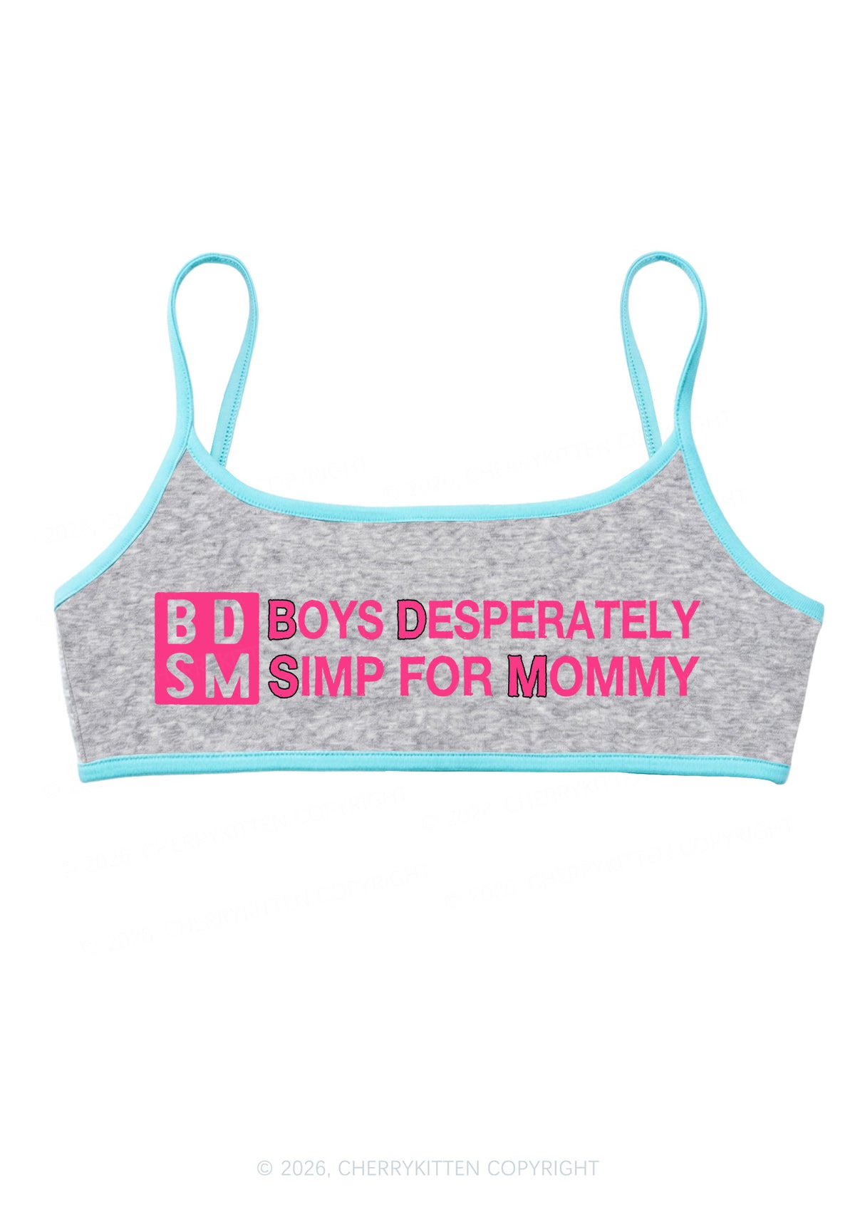 Boys Desperately Simp For Mommy Y2K Super Crop Cami Cherrykitten