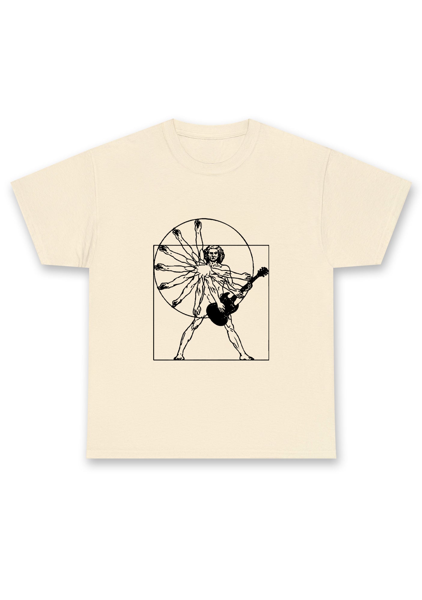 Vitruvian Man Guitar Chunky Shirt