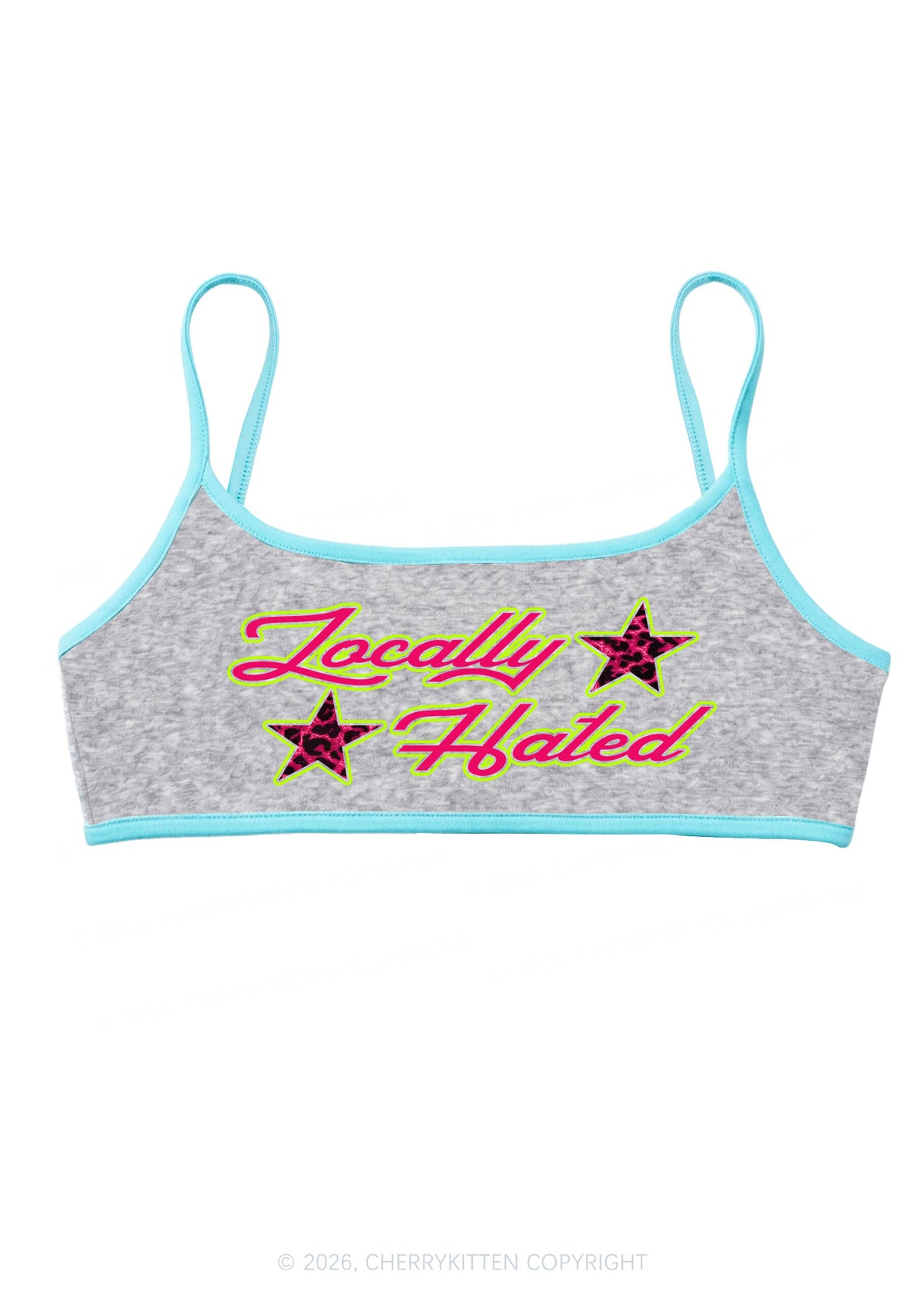 Locally Hated Star Y2K Super Crop Cami Cherrykitten