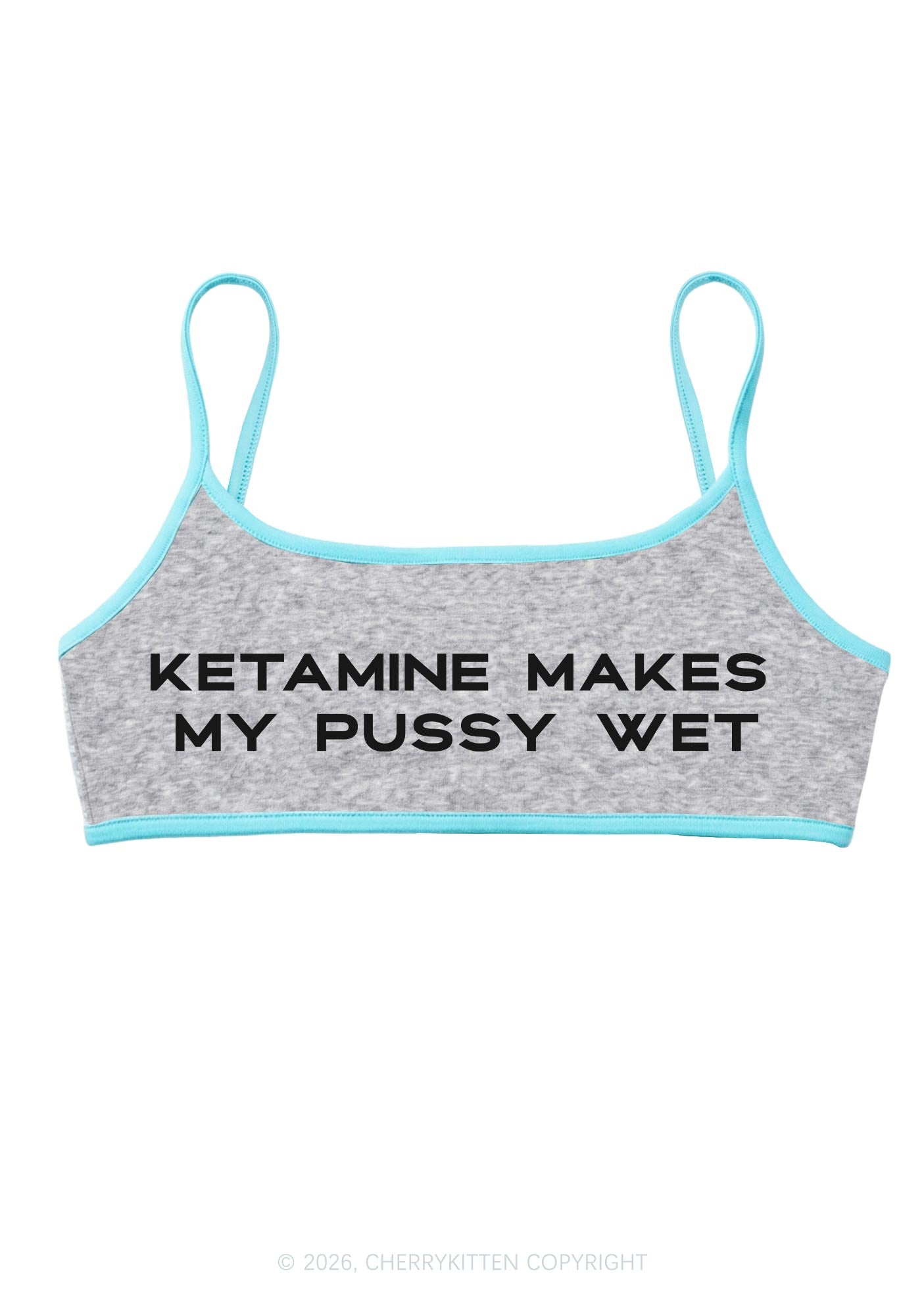 K Make My Puxxy Wet Y2K Super Crop Cami Cherrykitten