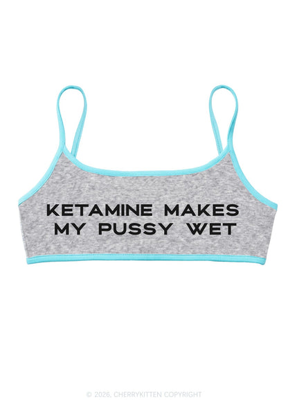 K Make My Puxxy Wet Y2K Super Crop Cami Cherrykitten