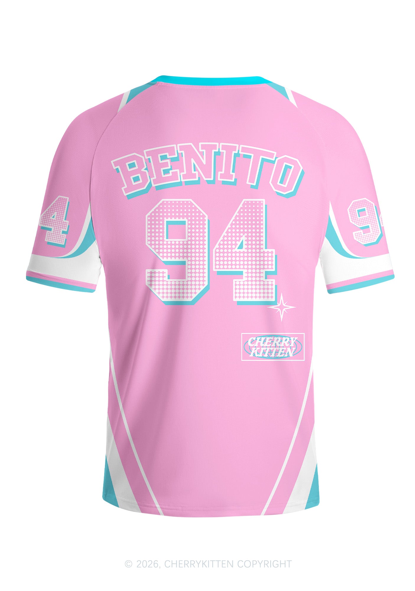 Pink Frog Y2K Football Jersey Shirts Cherrykitten