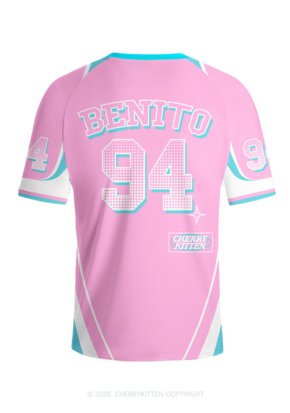 Pink Frog Y2K Football Jersey Shirts Cherrykitten