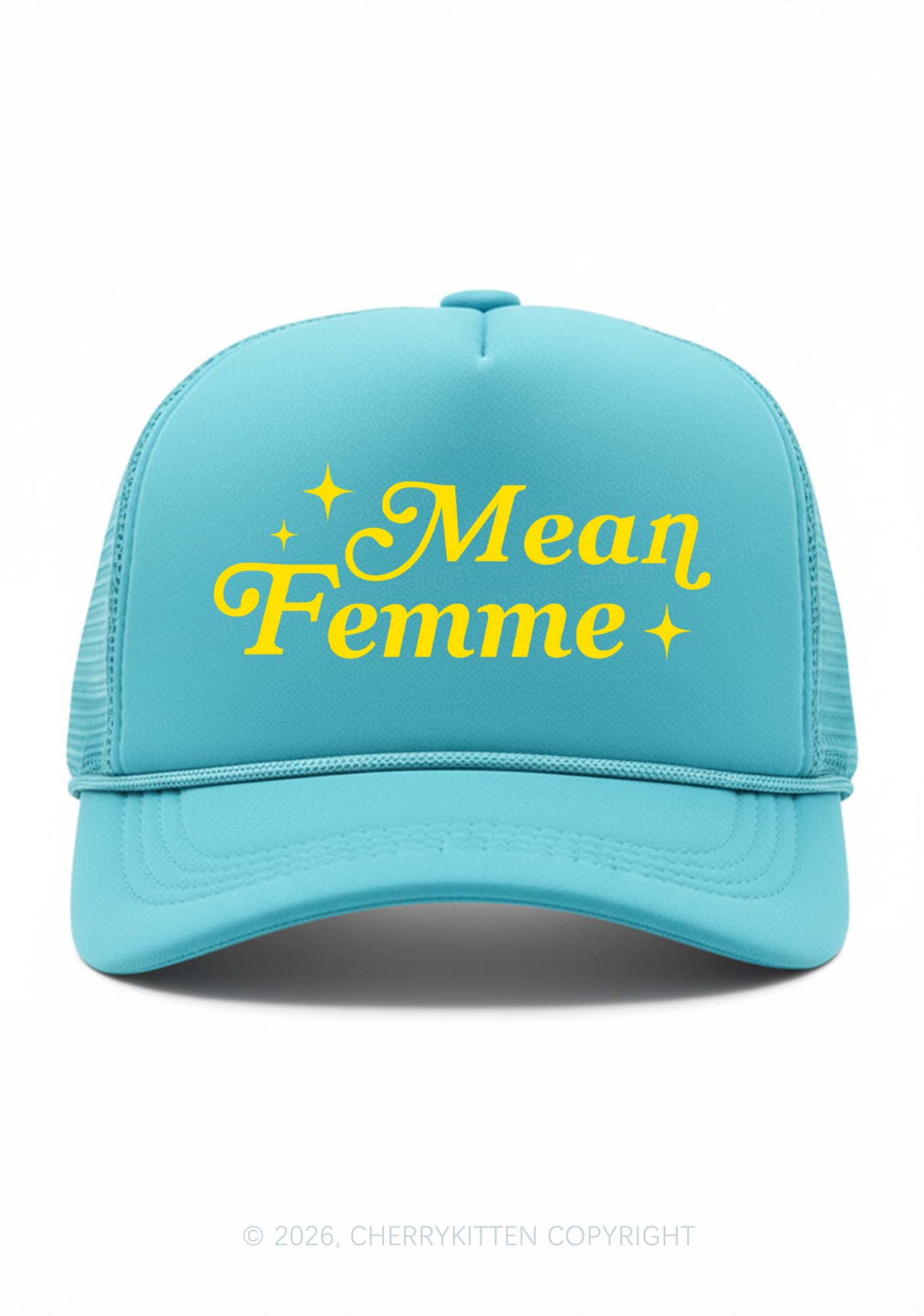 Mean Femme Pride Y2K Trucker Hat Cherrykitten