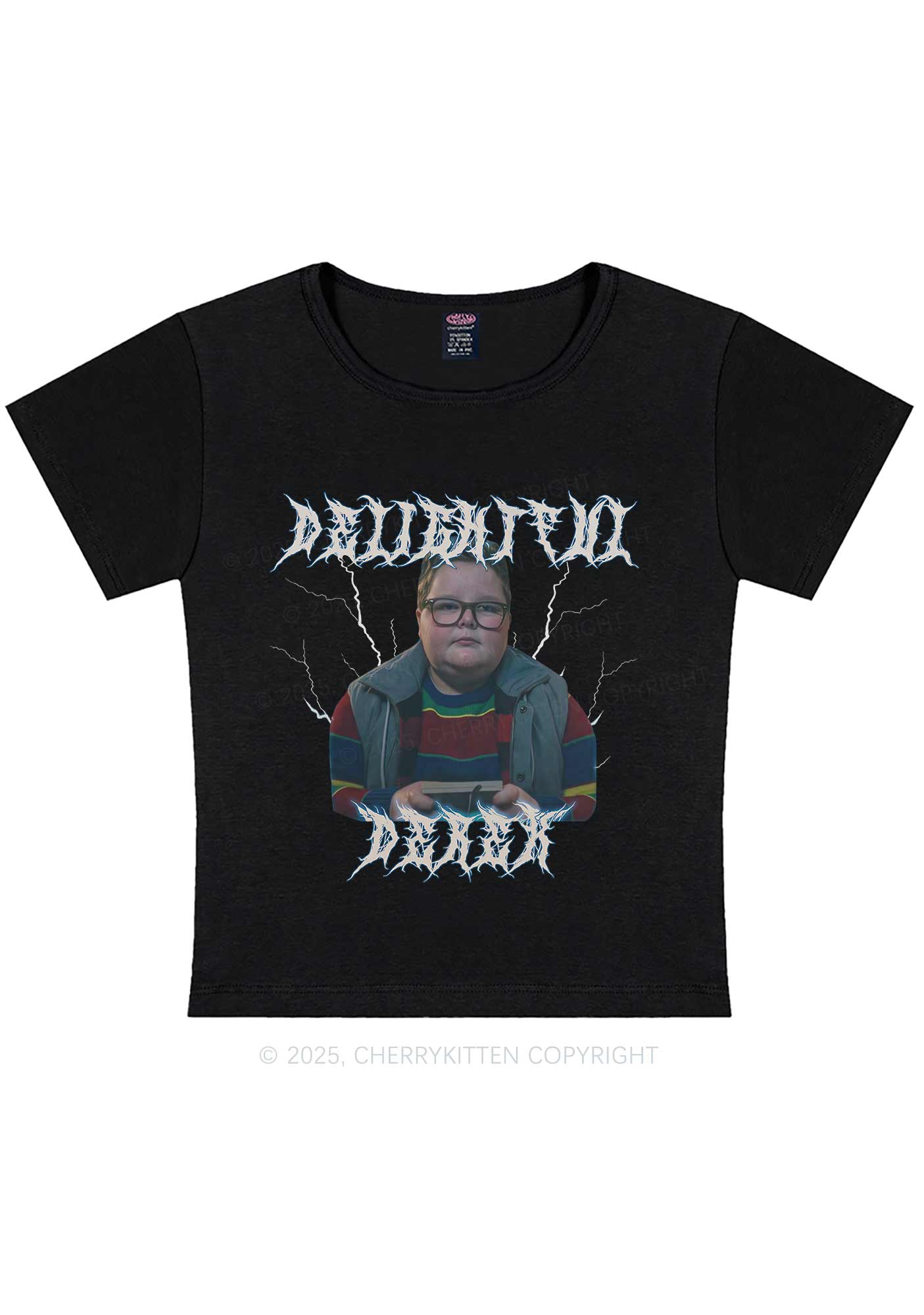 Delightful Boy Y2K Baby Tee Cherrykitten