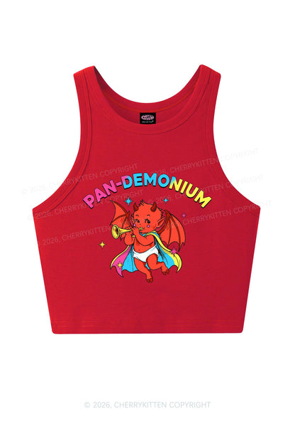 Pandemonium Pride Y2K Crop Tank Top Cherrykitten