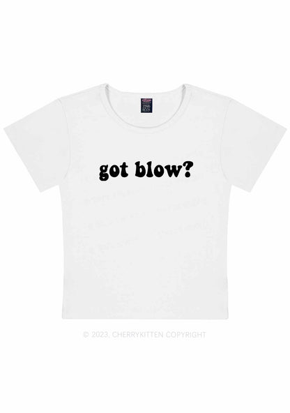 Got Blow Y2K Baby Tee Cherrykitten