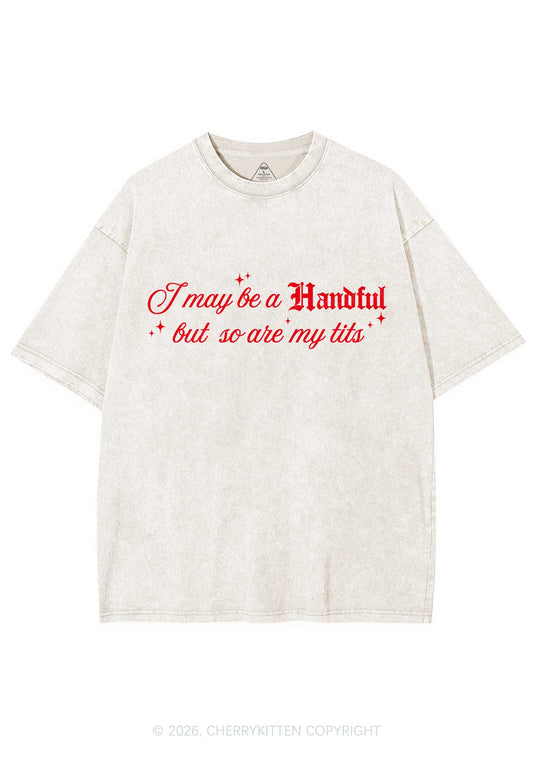 Handful Txts Valentine's Day Y2K Shirts Washed Tee Cherrykitten