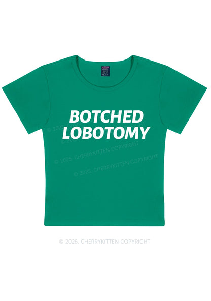 Botched Lobotomy Y2K Baby Tee Cherrykitten
