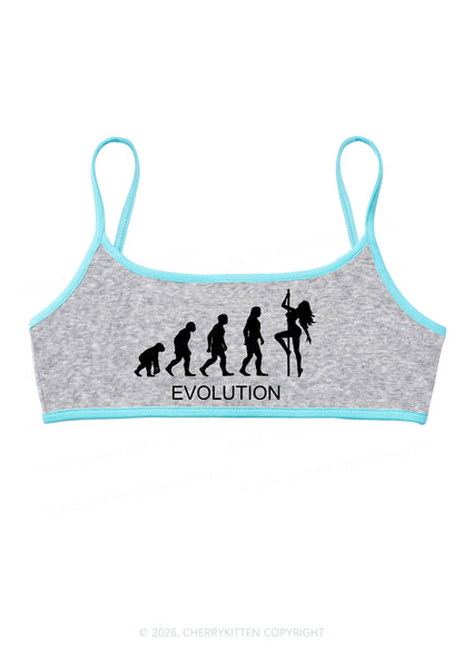 Evolution Pole Dancer Silhouette Y2K Super Crop Cami Cherrykitten