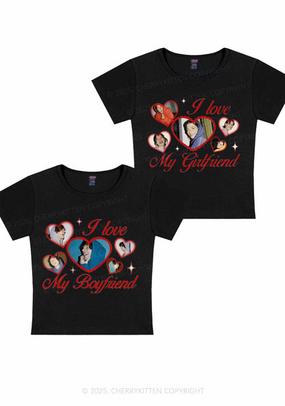 Custom Boyfriend Girlfriend Photos Y2K Valentine's Day Baby Tee Cherrykitten