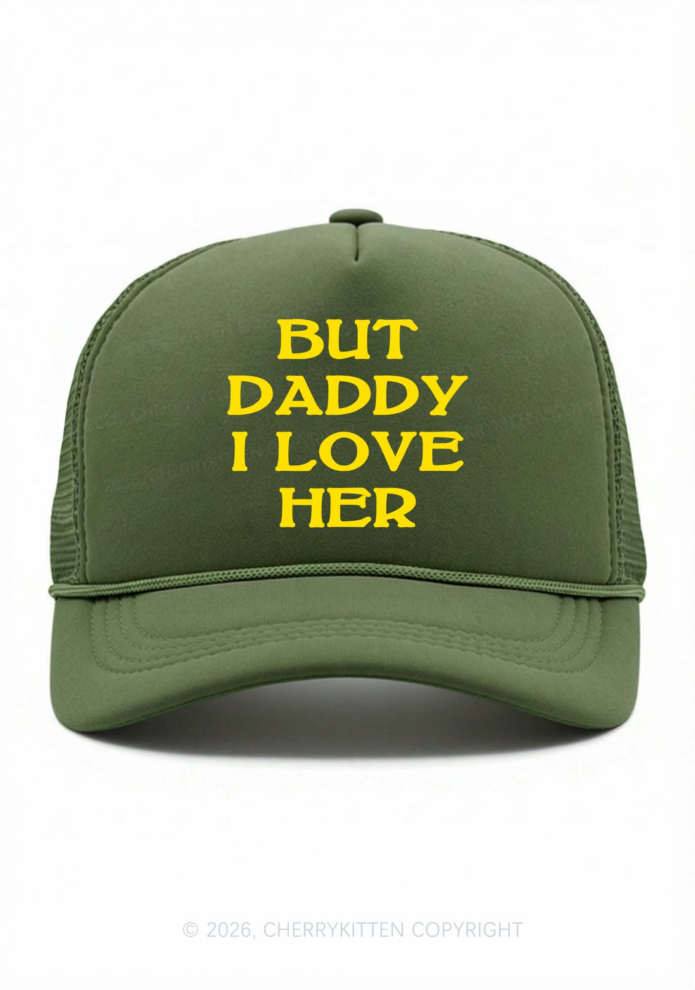 But Daddy I Love Her Pride Y2K Trucker Hat Cherrykitten