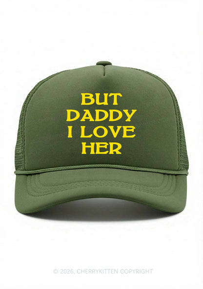 But Daddy I Love Her Pride Y2K Trucker Hat Cherrykitten