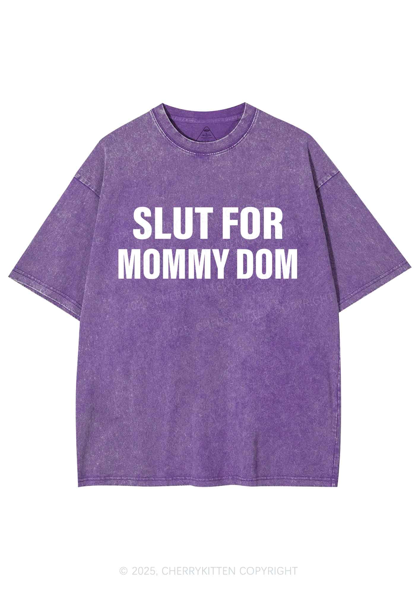 Slxt For Mommy Dom Y2K Shirts Washed Tee Cherrykitten