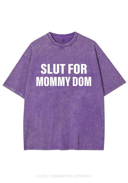 Slxt For Mommy Dom Y2K Shirts Washed Tee Cherrykitten